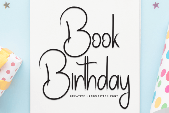 Book Birthday: A Modern Brush Script for Bold Designs