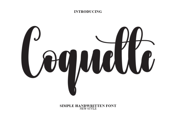 Coquette: A Handwritten Font for Cool, Unique Design