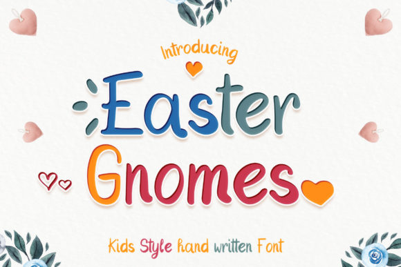 Easter Gnomes: A Handwritten Font for Whimsical Designs