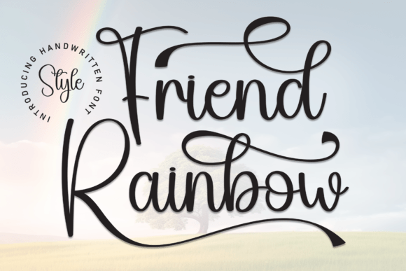 Friend Rainbow: A Flowing Font for Authentic Branding