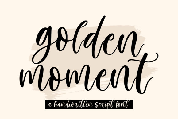 Golden Moment: Your New Go-To Handwritten Font