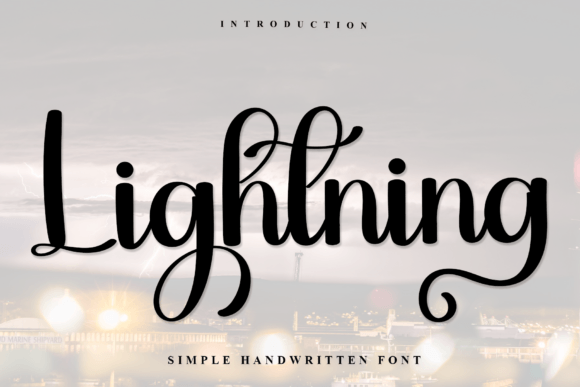 Lightning: The Handwritten Font with a Laid-Back Vibe