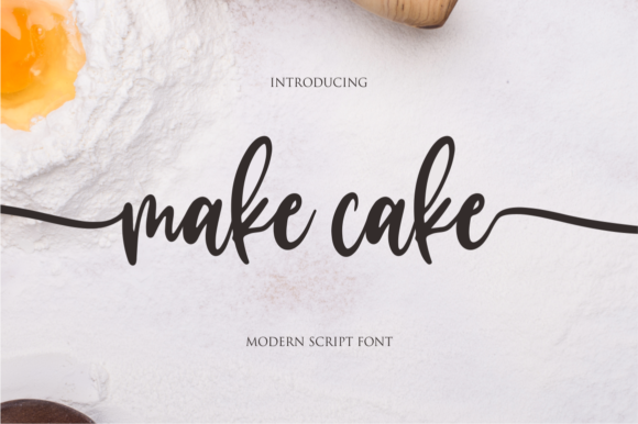 Make Cake: A Sweet Handwritten Font for Elegant Projects