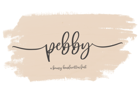 Pebby: A Handwritten Font for Authentic Design