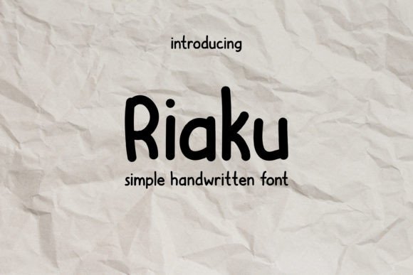 Riaku: Your Handwritten Font for Authentic Connection