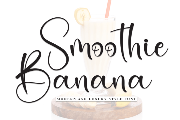 Smoothie Banana: The Handwritten Font with Artful Elegance