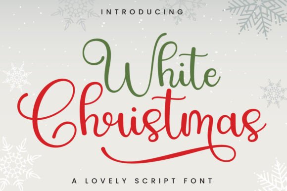 White Christmas: A Modern Calligraphy Font for Elegant Design