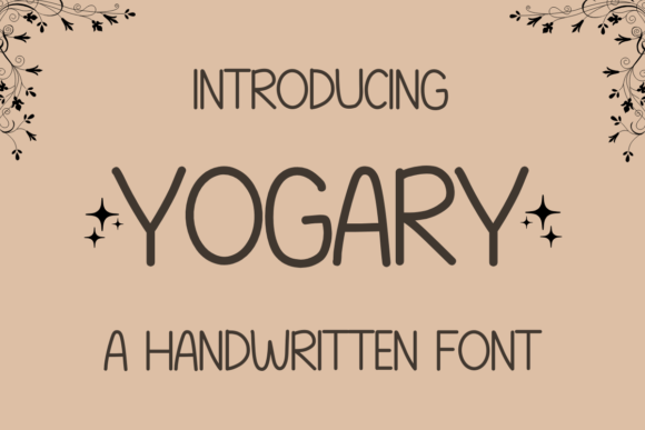 Yogary: A Playful Handwritten Font for Authentic Designs